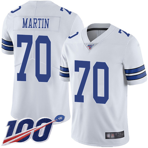 Men Dallas Cowboys Limited White Zack Martin Road 70 100th Season Vapor Untouchable NFL Jersey